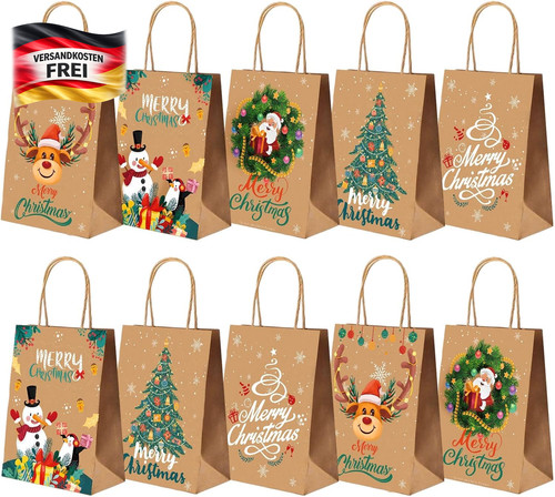 Weihnachtliche geschenktüten - weihnachtliche,