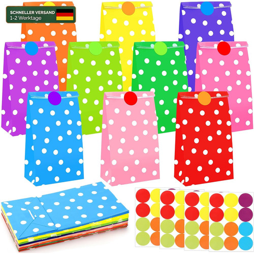 Geschenktüten papier bunt - geschenktüten, 40