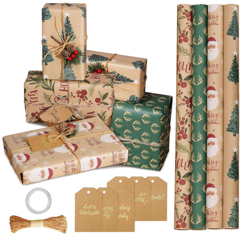 Rollen geschenkpapier - 4,