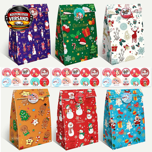 Weihnachtliche geschenktüten - weihnachtliche,