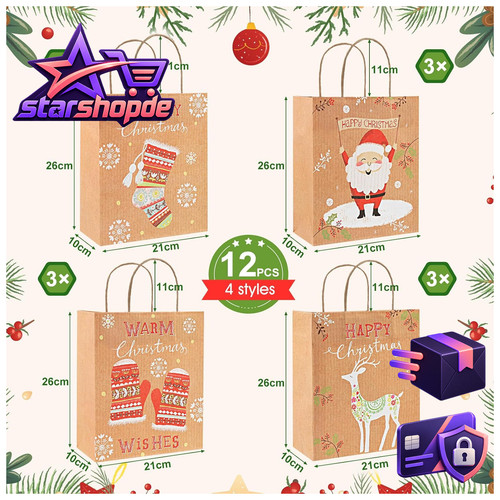 Geschenktüten weihnachten - weihnachten, 12