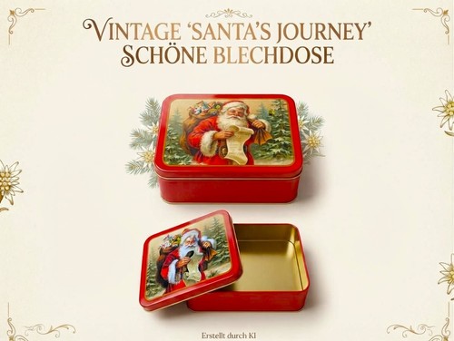 Schöne blechdose santa - blechdose,