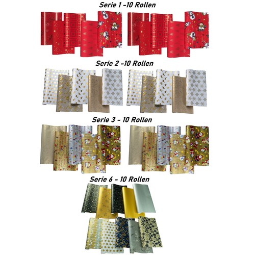 Rollen geschenkpapier - 10,