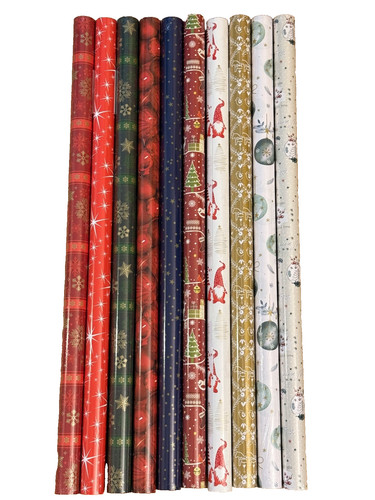 Rollen geschenkpapier - 10,