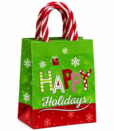 Weihnachts geschenktüte happy - weihnachts-geschenktüte,