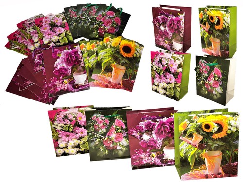 Geschenktüten blumen mini - geschenktüten,